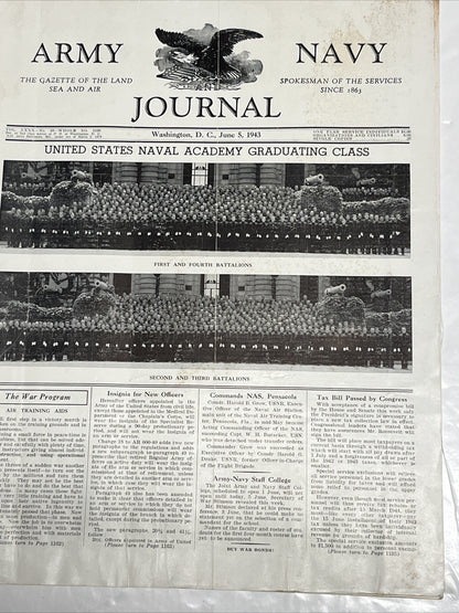 Army Navy Journal Washington DC Vol. 80, No 40, June 5, 1943￼