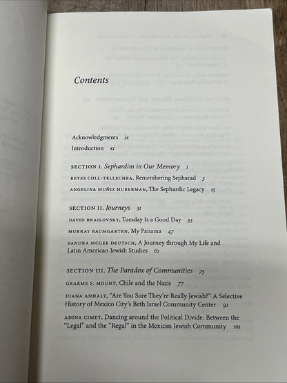MEMORY, OBLIVION, AND JEWISH CULTURE IN LATIN AMERICA 1st Ed By Marjorie Agosin