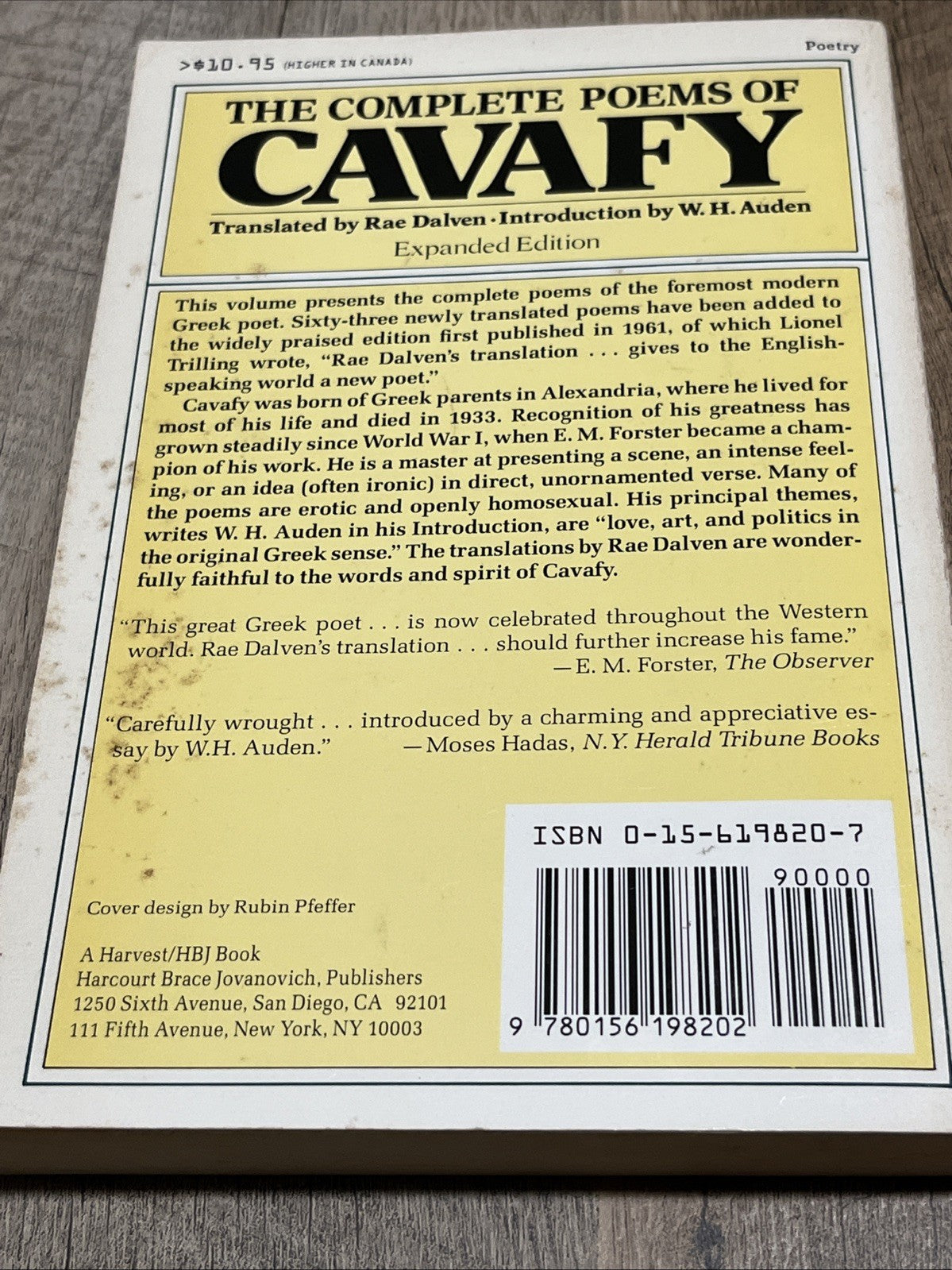 The Complete Poems of Cavafy: Expanded Edition by C.P. Cavafy (English)