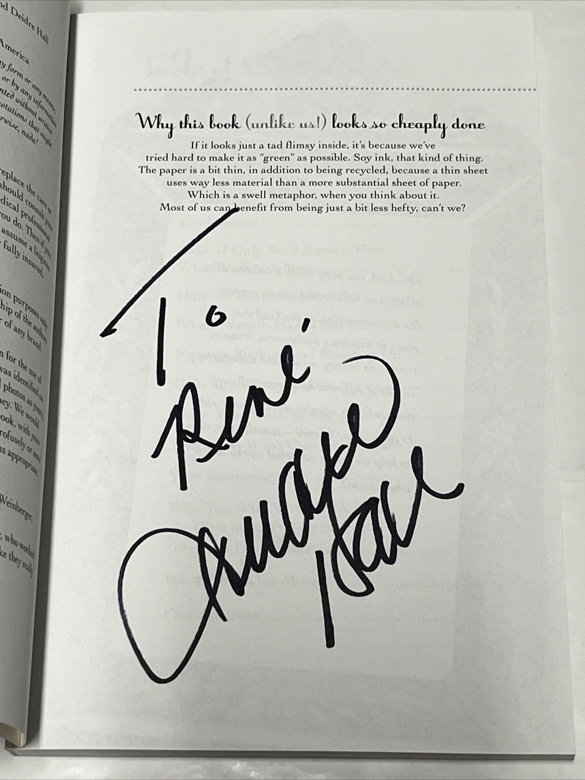 Deidre Hall’s How Does She Do It  A Beauty Book SIGNED COPY
