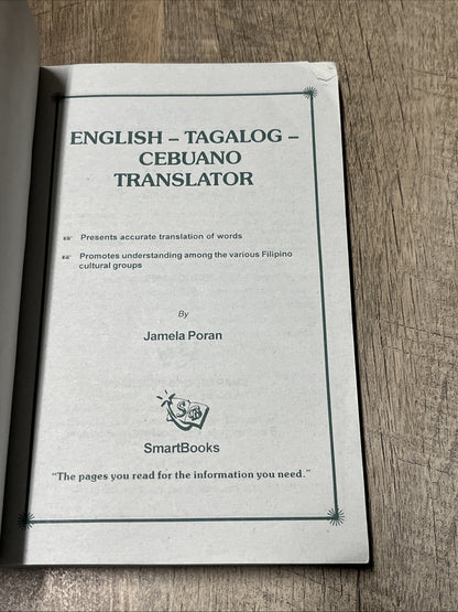 ENGLISH TAGALOG CEBUANO TRANSLATOR (PHILIPPINES) By Jamela Poran **Good**