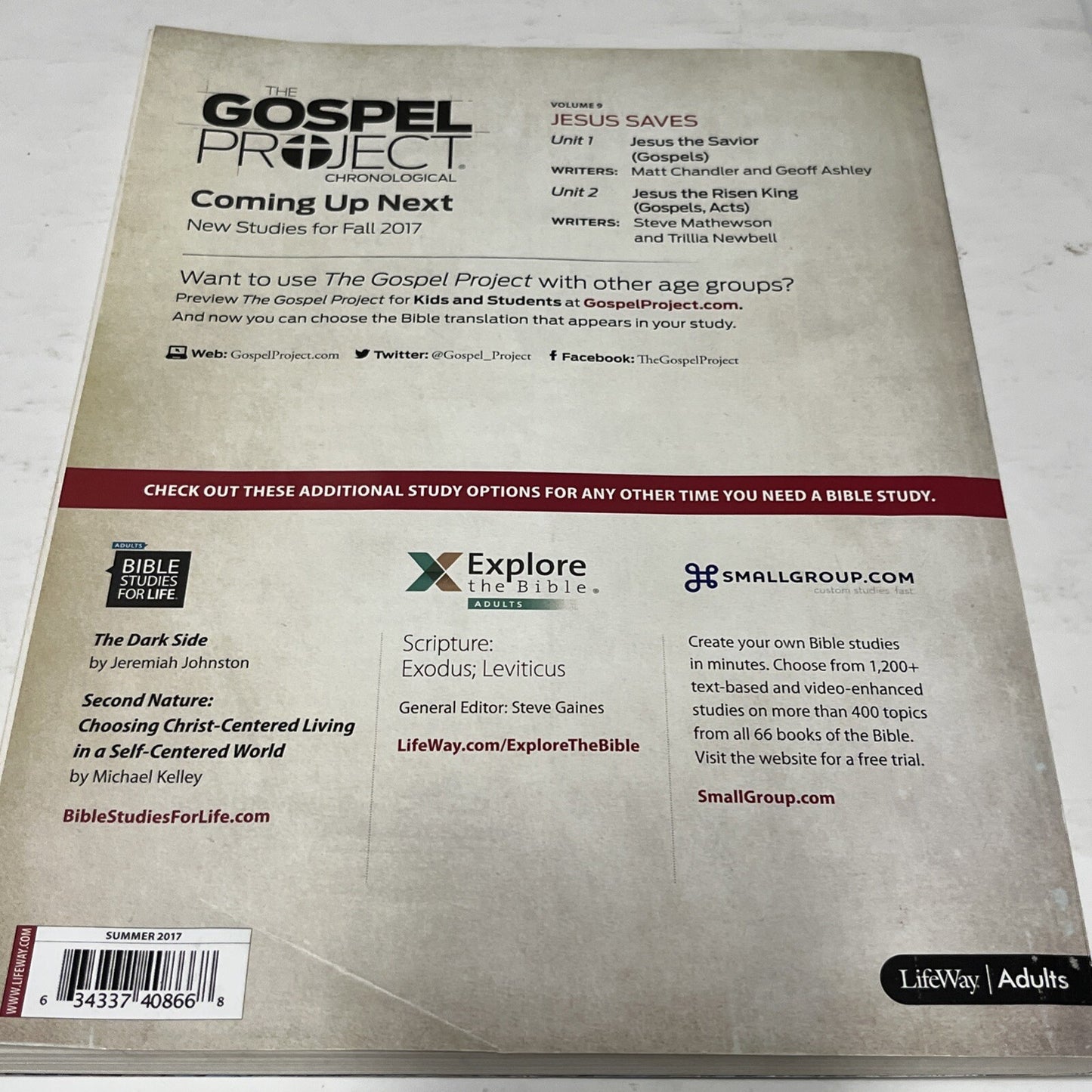 Gospel Project Chronological Vol  8  The Story Begins,Summer 2017: Leader Guide