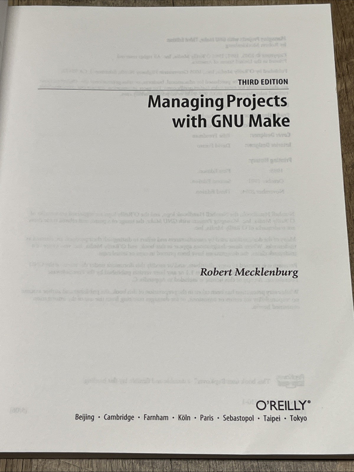 MANAGING PROJECTS WITH GNU MAKE: THE POWER OF GNU MAKE FOR By Robert Mecklenburg