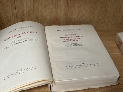 GOBSECK and Piotrusia Honoriusz Balzac Komedia Ludzka  Volume V and VIII