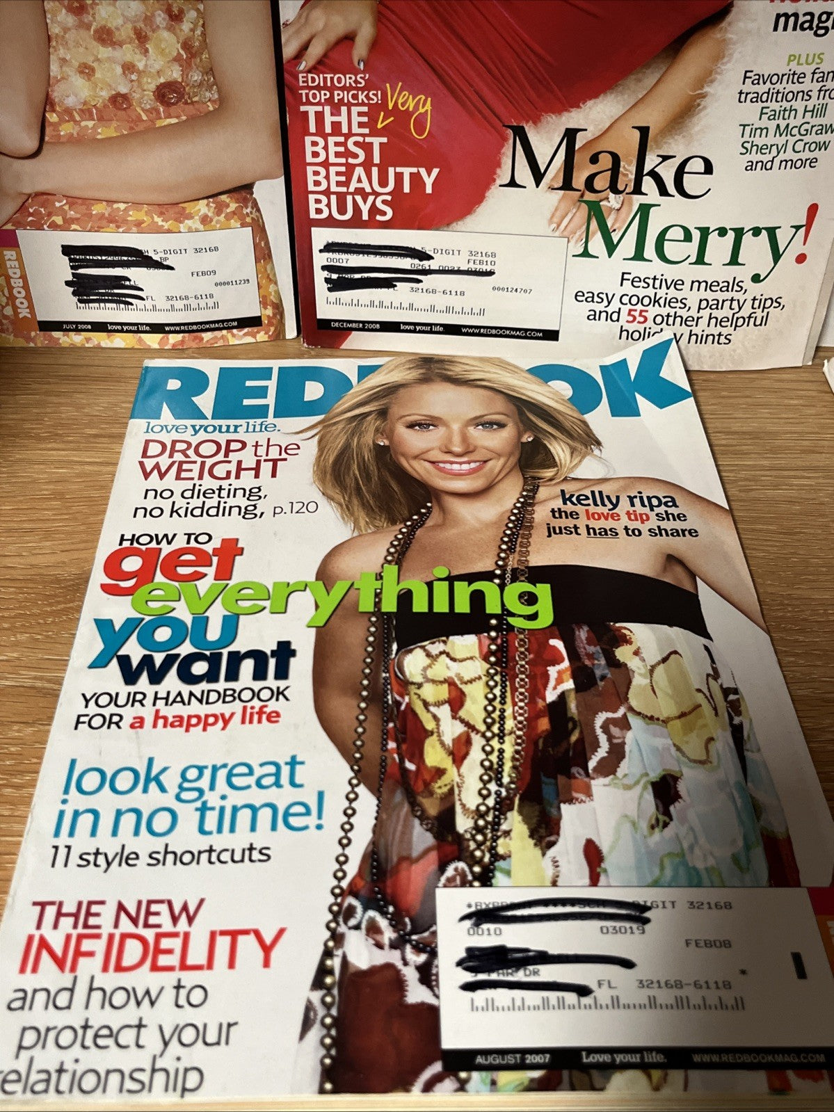 REDBOOK MAGAZINE Love Your Life Lot of 7 2007 - 2009 Mariah, Heidi, Trisha