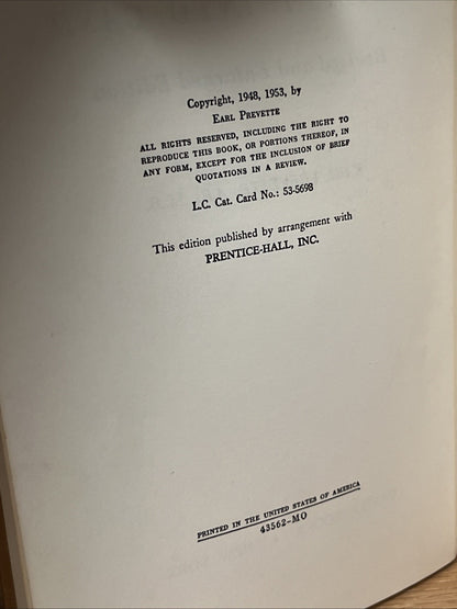 How to Turn Your Ability Into Cash by Earl Prevette HC 1953