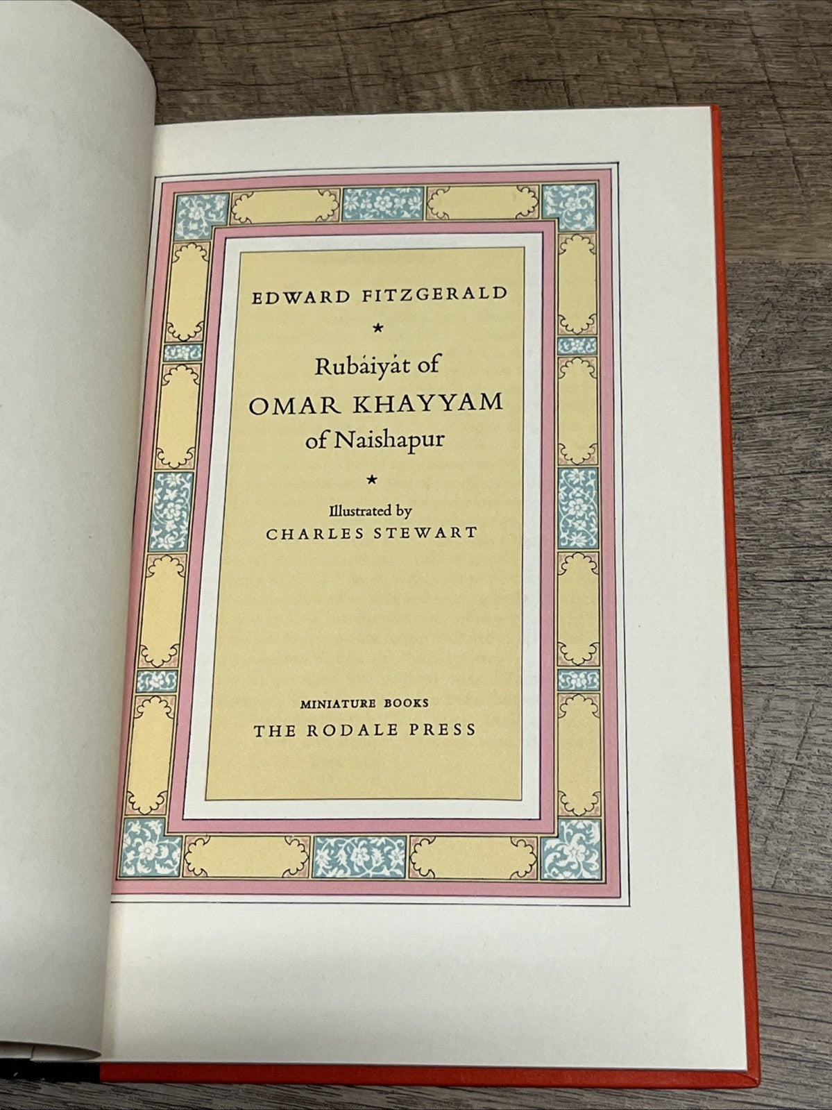 Rubaiyat of Omar Khayyam of Naishapur Book 1958