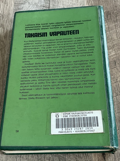 Takaisin Vapauteen The Forest Dwellers 1st Ed Stella Brewer ( 1978,Illus,Finnish