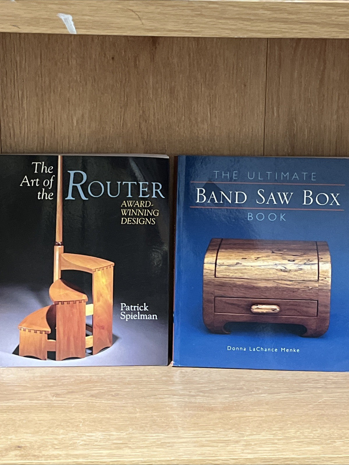 Wood Carving Book Lot 2 - The Art Of The Router & The Ultimate Bank Saw Box Book