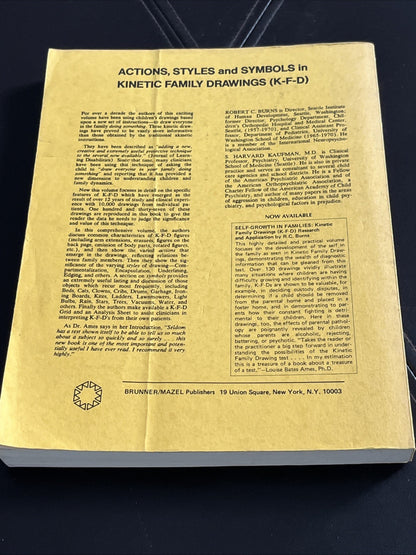Action, Styles, and Symbols in Kinetic Family Drawings K-F-D Paperback 1972