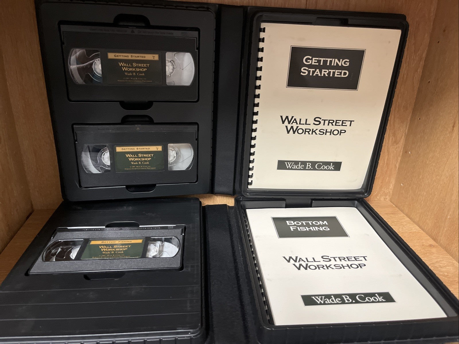 Wall Street Investing Workshop 6 Lot 7 VHS Cassette &3 Workbook Wade Cook