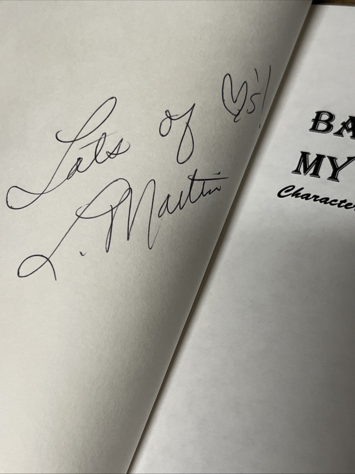 Lajoyce Martin batteries for my flashlight SIGNED-COPY 1995