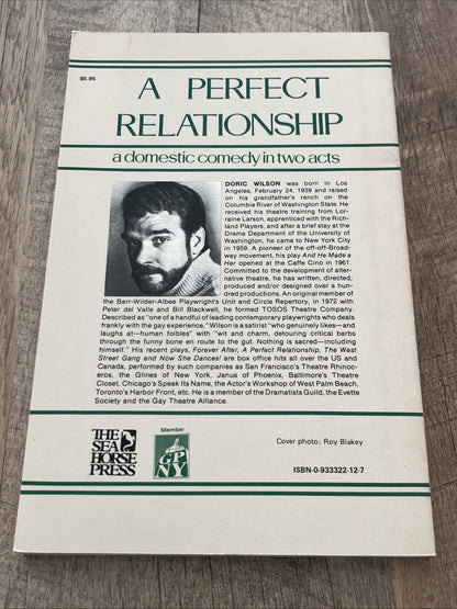 PERFECT RELATIONSHIP: A DOMESTIC COMEDY IN TWO ACTS By Doric Wilson *Excellent*