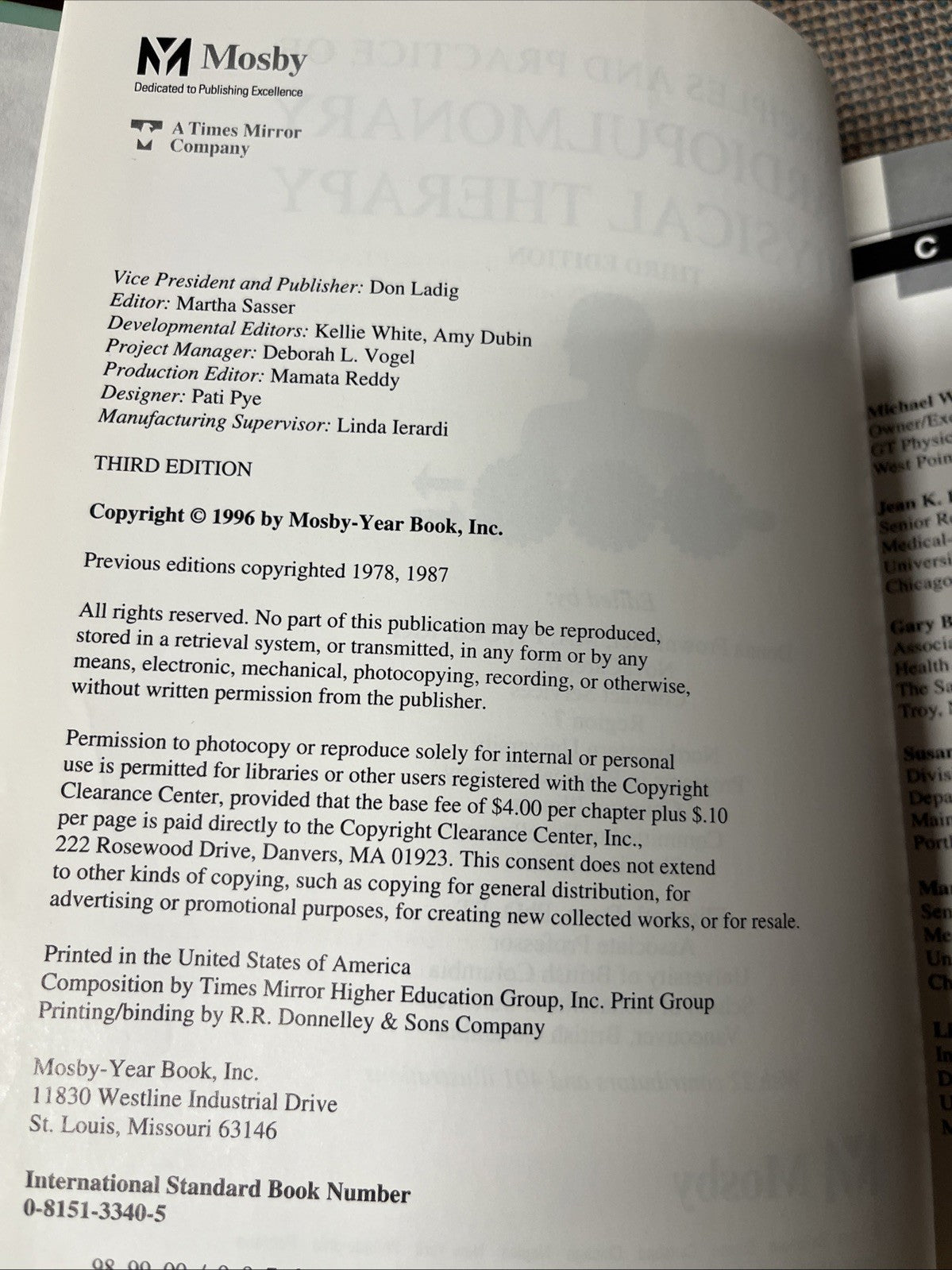 Principles & Practice of Cardiopulmonary Physical Therapy & Clinical Case Study
