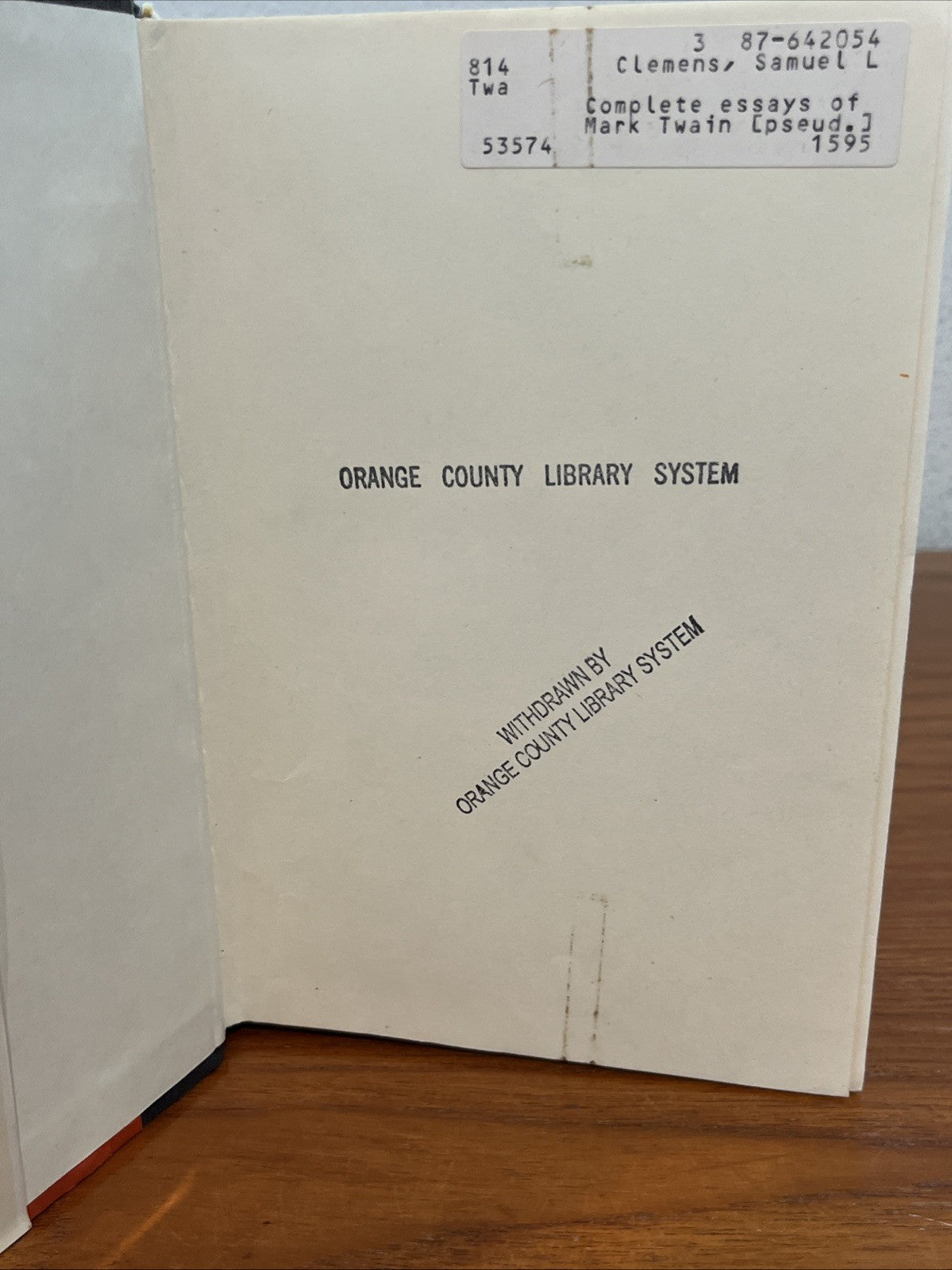 The Complete Essays of Mark Twain by Charles Neider and Mark Twain (1963)