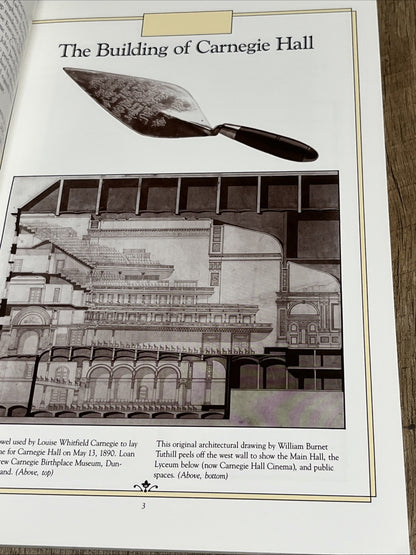 ECHOES AND ARTIFACTS: 100 YEARS AT CARNEGIE HALL Centennial Exhibition 1991