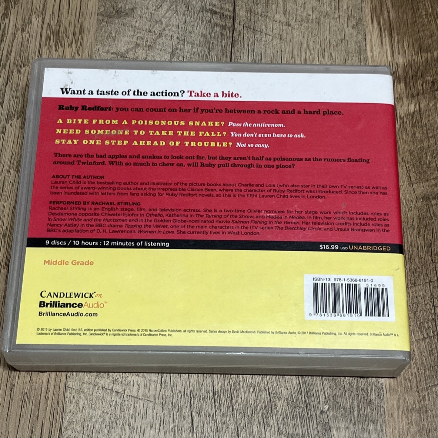 Ruby Redfort : Pick Your Poison - 9 Audio CD By Lauren  Child