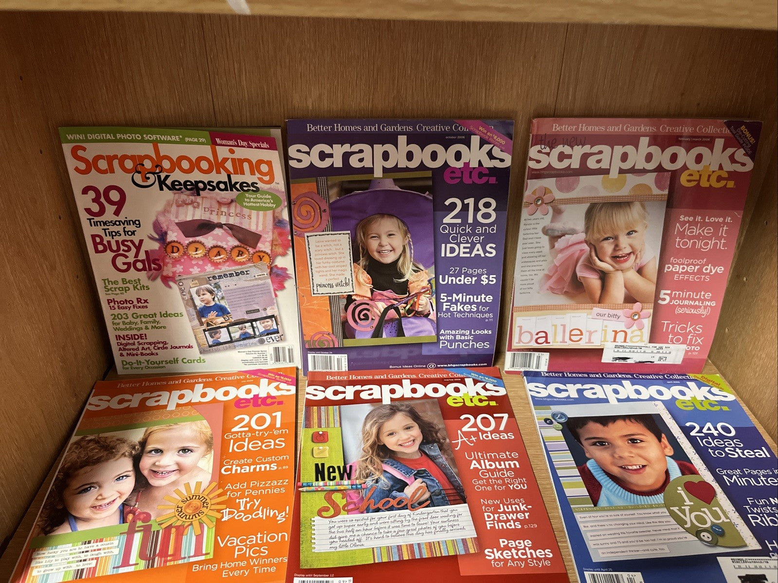 Children Magazine Scrapbooks etc Magazine 6 Lot  2006 Better Homes & Gardens Cre