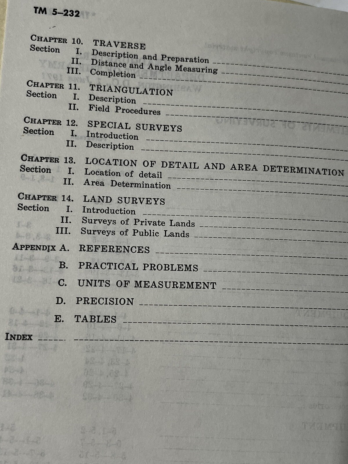 Technical Manual  Elements of Surveying TM 5-232  (1971)