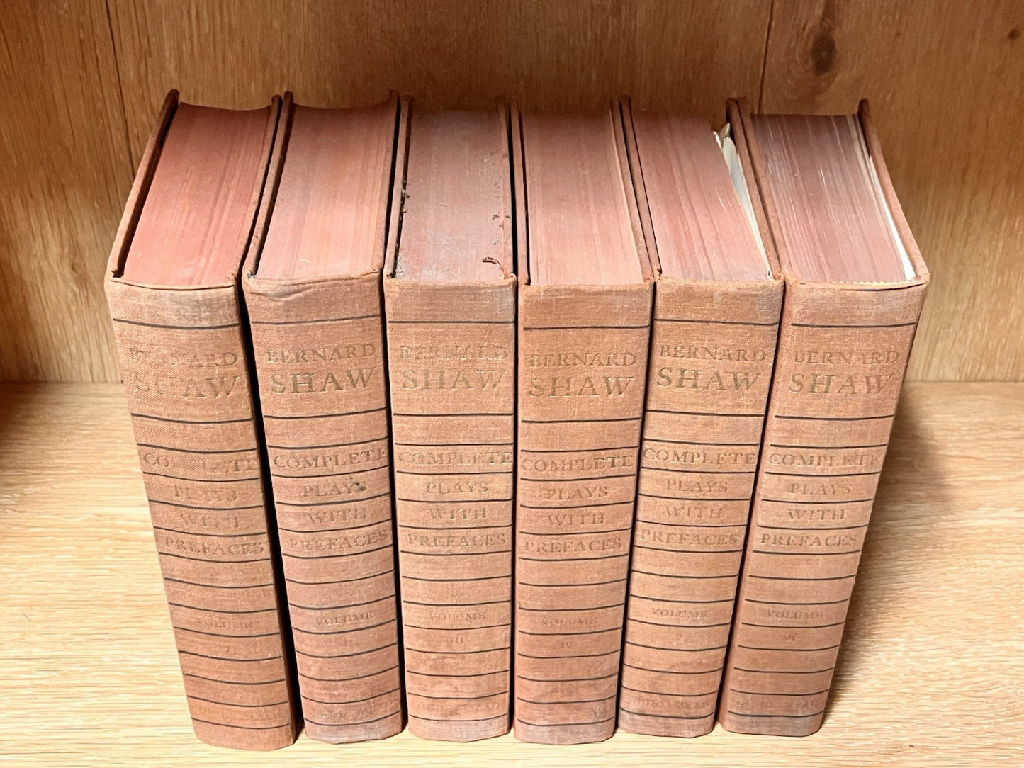 Bernard Shaw Complete Plays with Prefaces, Volume I — 6 Hardcover 1963