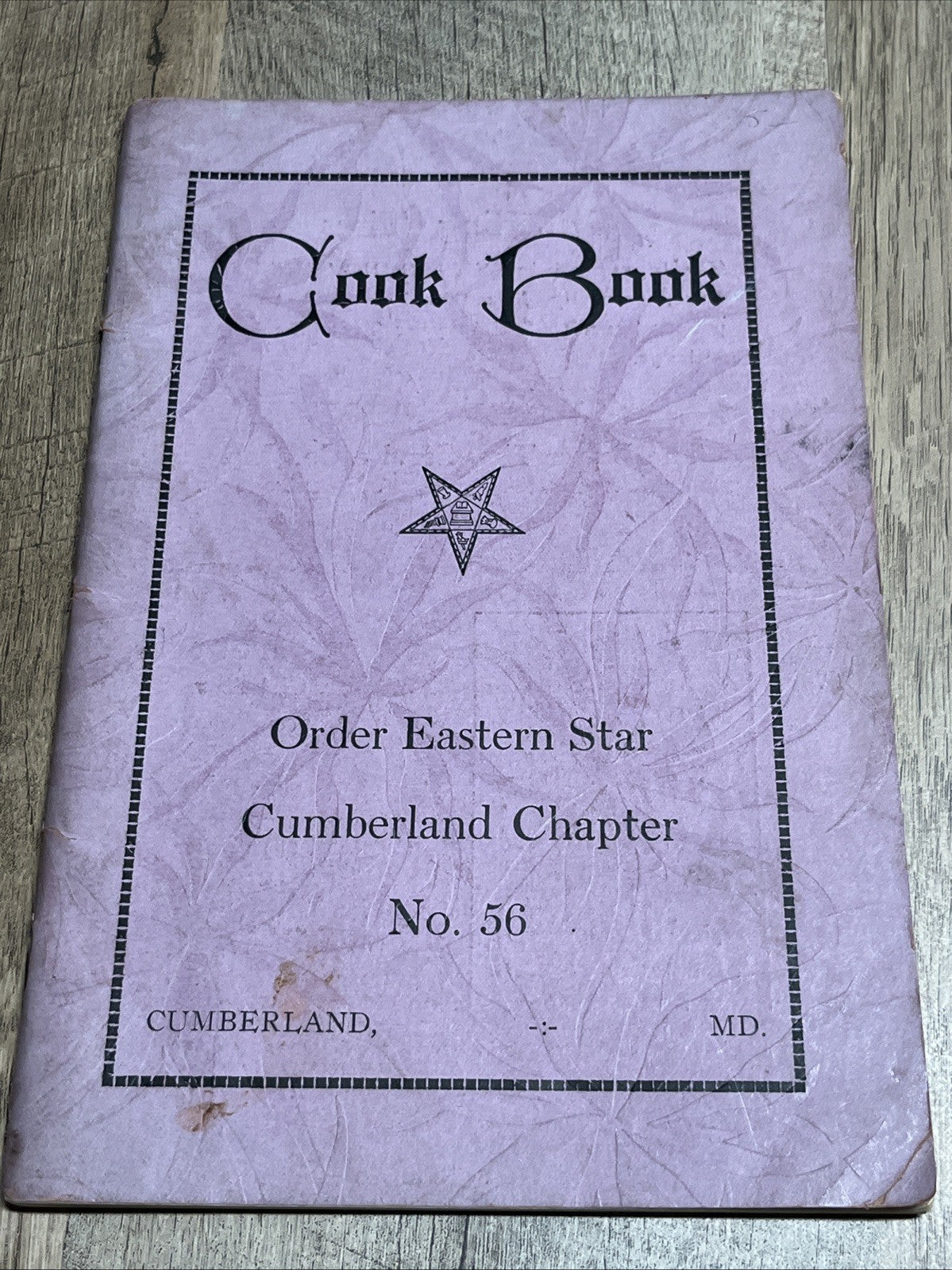 Order Eastern Star Cumberland Chapter No. 56 CUMBERLAND