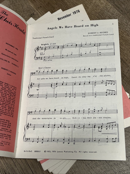Lot Of 8? The Choir Herald, Christmas Issue , November 1976, Choir Anthems