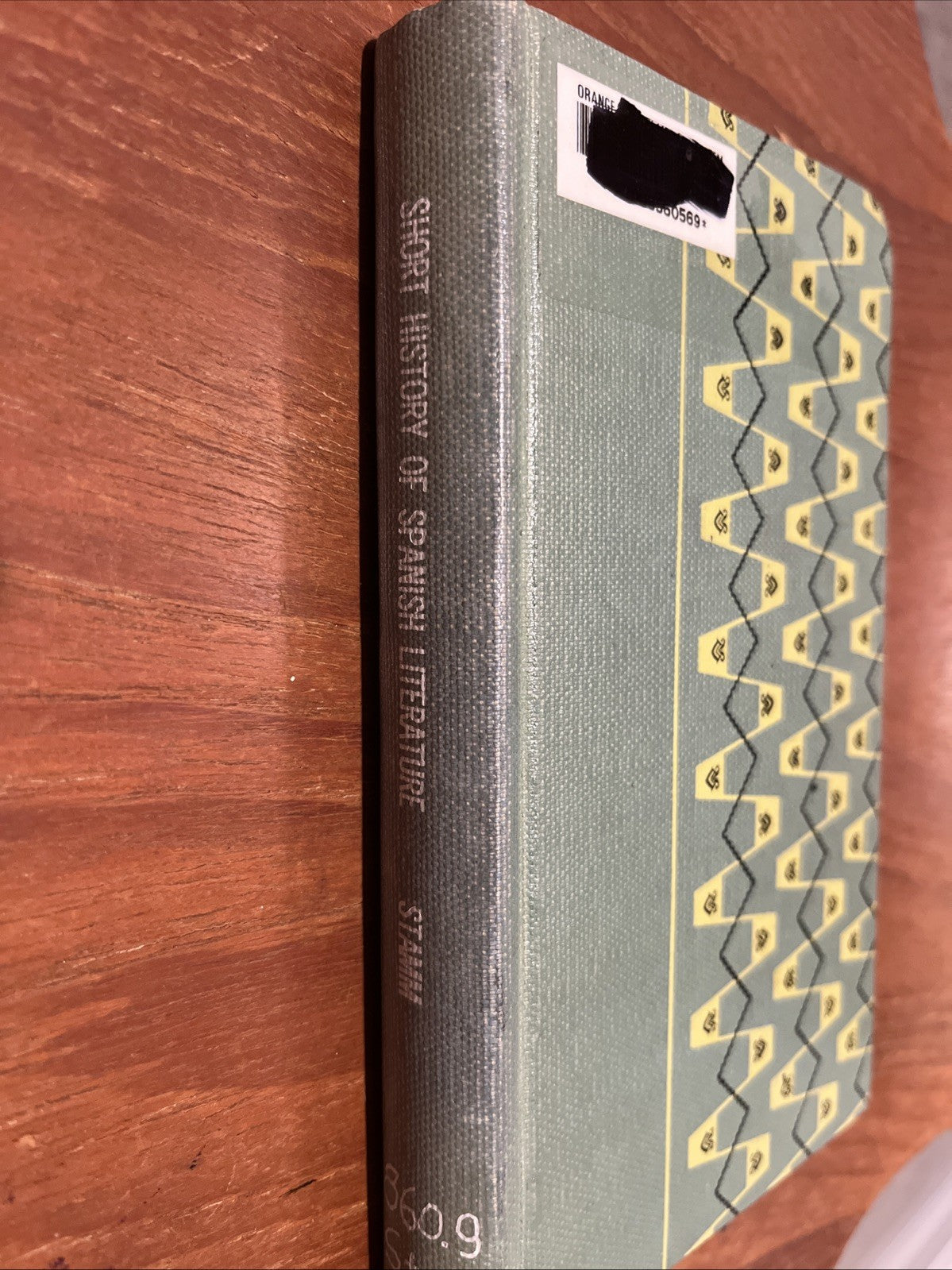 A Short History of Spanish Literature by James r. Stamm 1967 Ex-Lib