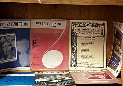 Music Sheets Antique Vintage Lot Of 14