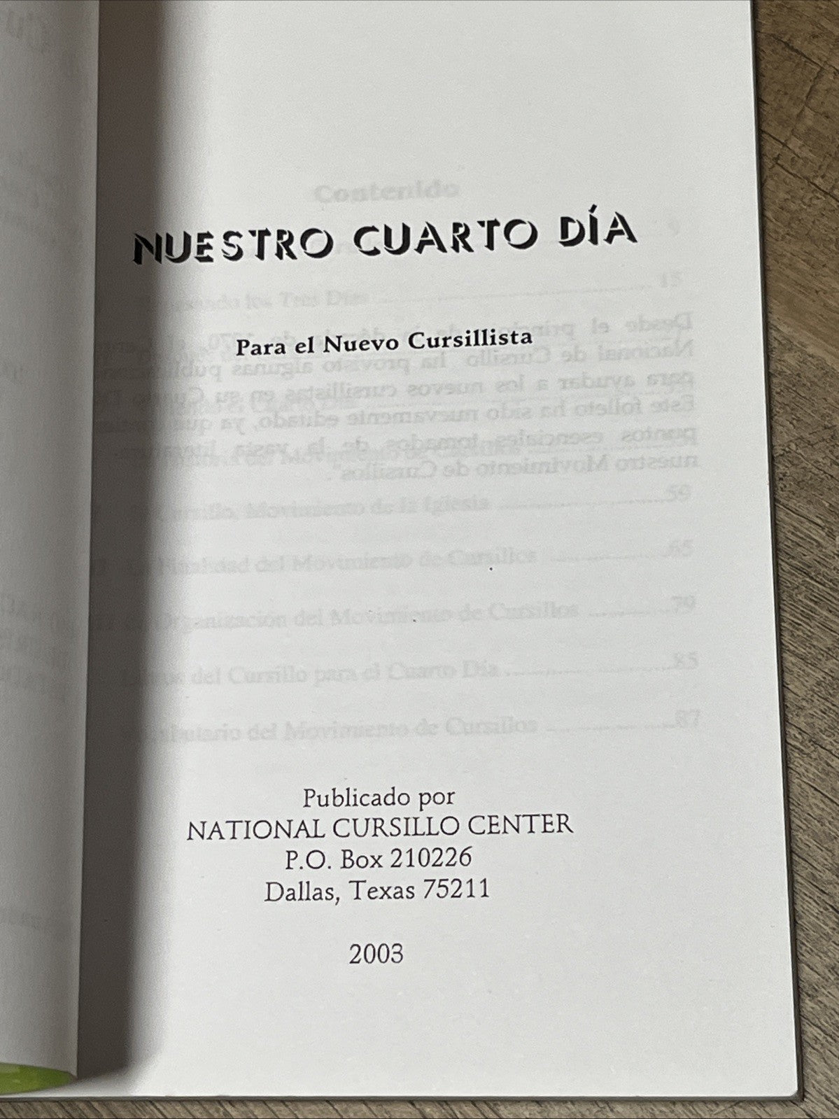 Nuestro Cuarto Día Para el Nuevo Cursillista