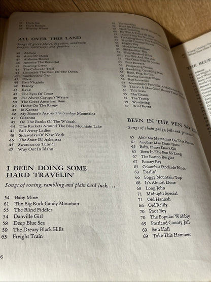 FOLKSINGER'S WORKBOOK words to over 1000 songs, Fred & Irwin Silber