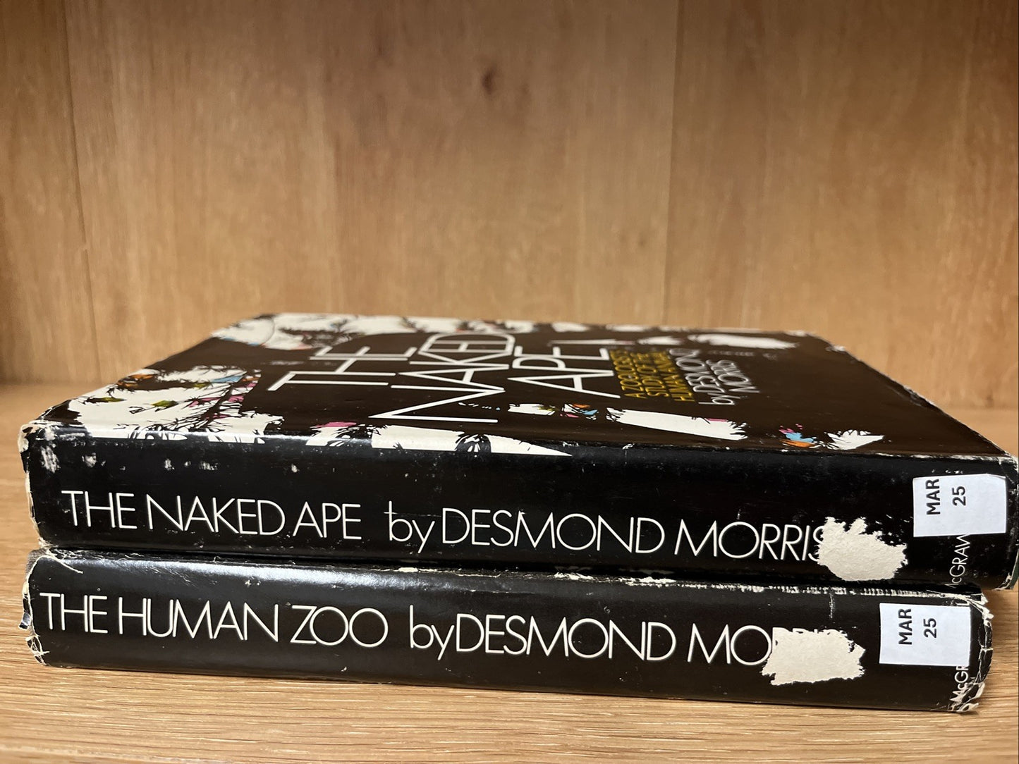 Desmond Morris lot of 2, The Study Of The Human Animal & Naked Ape HB DJ 1st