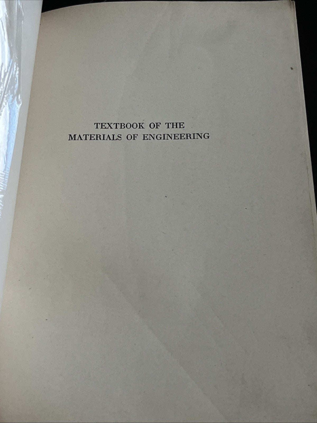 Materials of Engineering By Moore . Moore 1953 International Student Edition