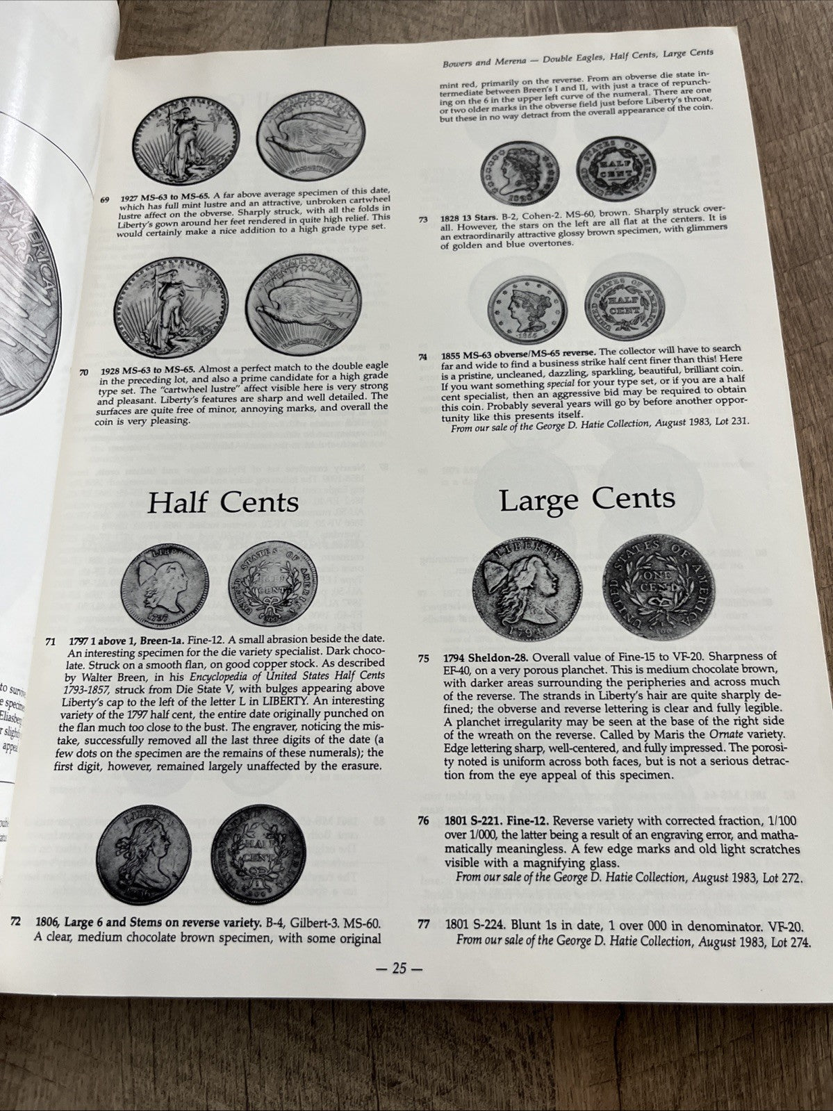 Auctions By Bowers & Merena The WESTCHESTER COLLECTION.Coin Auction Catalog 1987