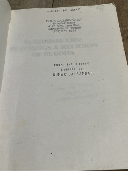 Buddhism: Life Teachings and Religion of Buddha by J. Barthelemy Saint-Hilaire