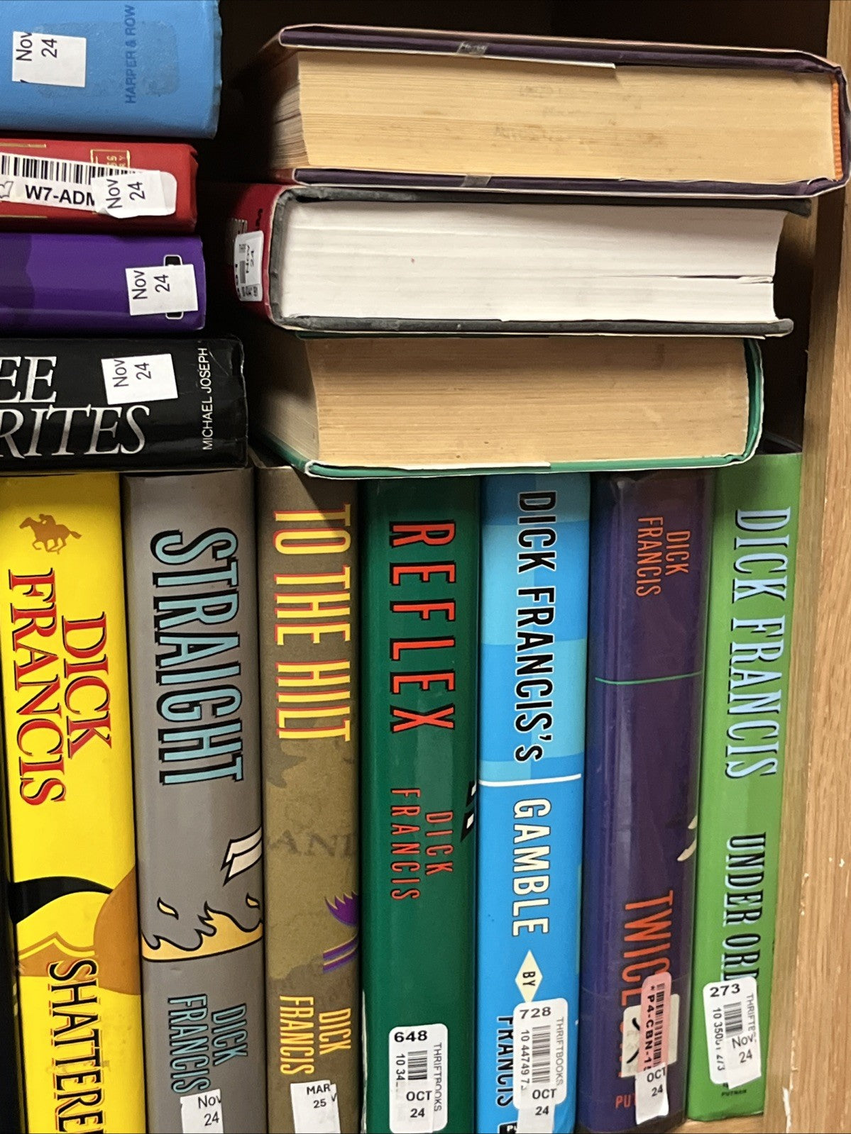 Dick Francis Book Hardcover lot of 27 Mystery Detective Horse Racing Novels