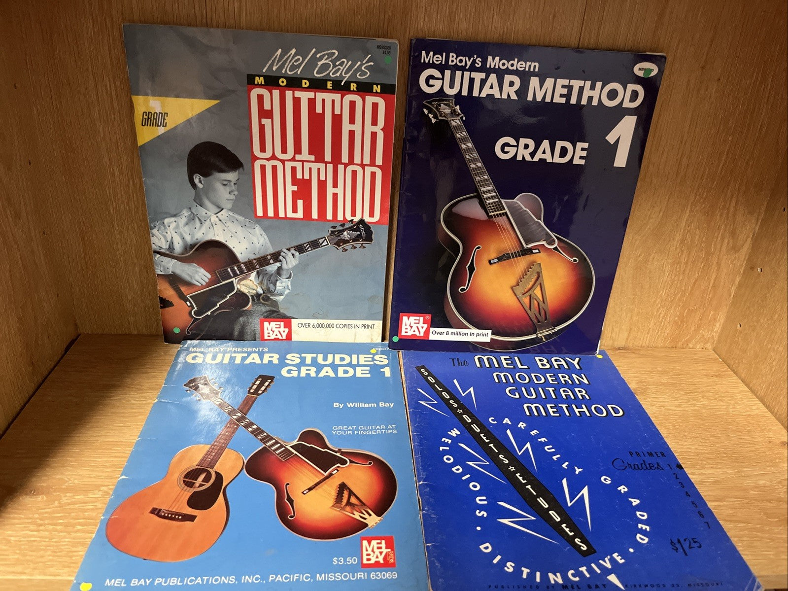 Mel Bay’s Guitar books Lot of 4 Guitar Studies and Modern Method