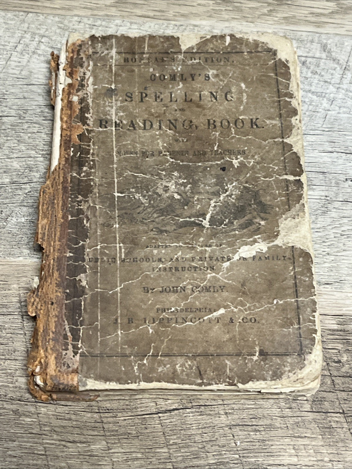 Comly’s Spelling & Reading Book with Notes For Parents &Teachers John Comly 1866