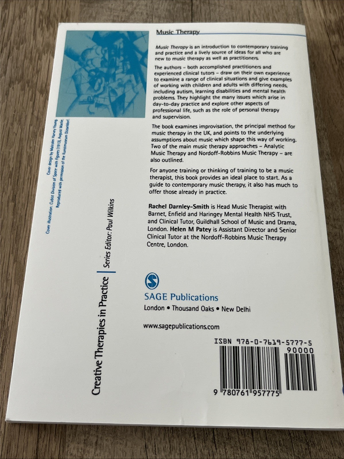 Music Therapy By Rachel Darnley  Smith Helen M. Patey **Excellent**