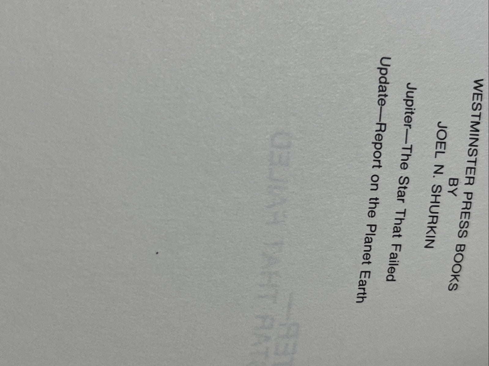 Jupiter-The Star That Failed by Joel N. Shurkin ; First Edition ( 1979 )