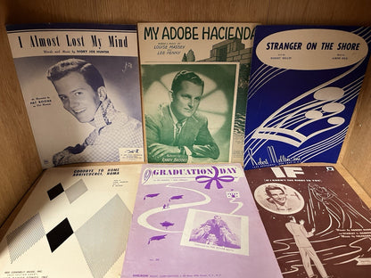 Lot of 15 Vintage Music Sheet (20s 40s 50s 60s