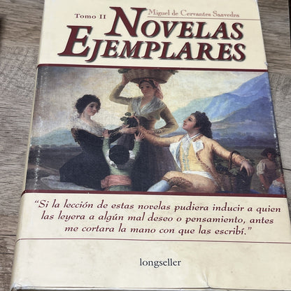 Novelas Ejemplares Hardcover Miguel de Cervantes Tomo 1 y 2  (7 y 8 ) 2001