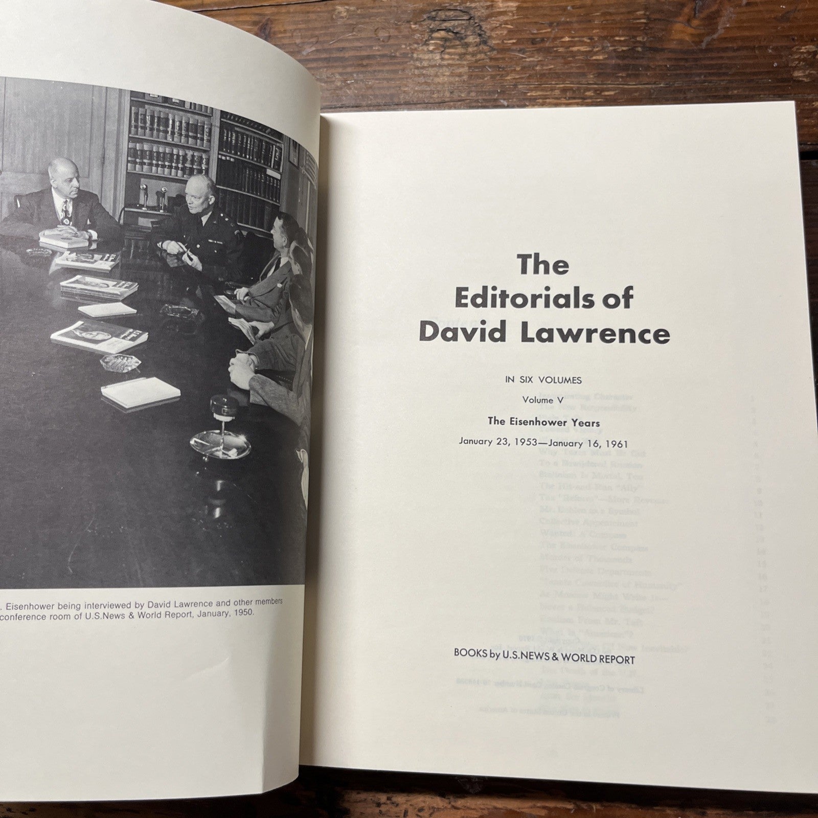 1970 The Editorials of David Lawrence, 4 Volume Set