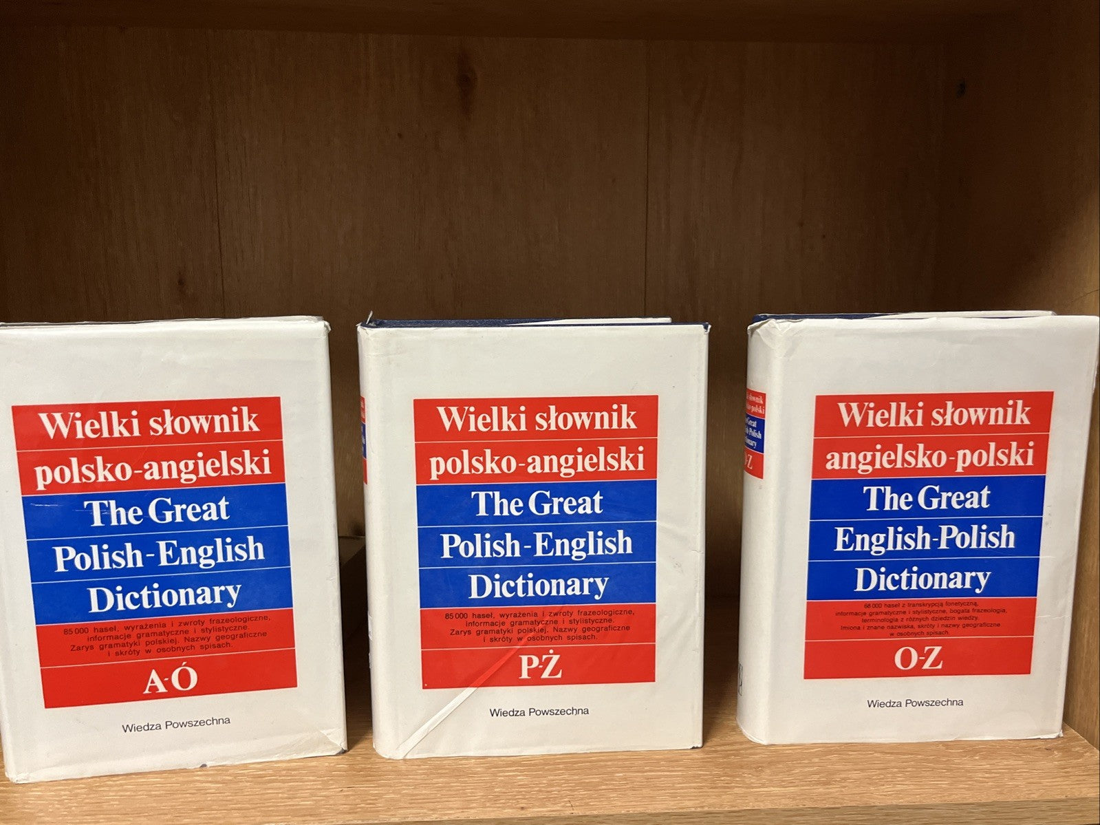 Wielki słownik angielsko-polski  ( The Great English-Polish Dictionary) Lot Of 3