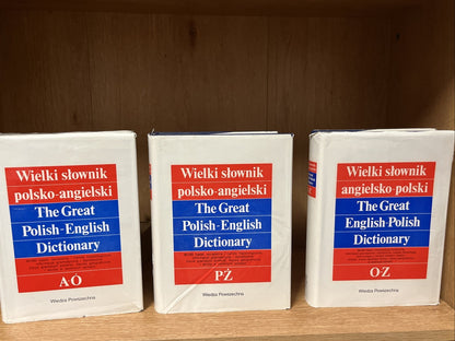 Wielki słownik angielsko-polski  ( The Great English-Polish Dictionary) Lot Of 3
