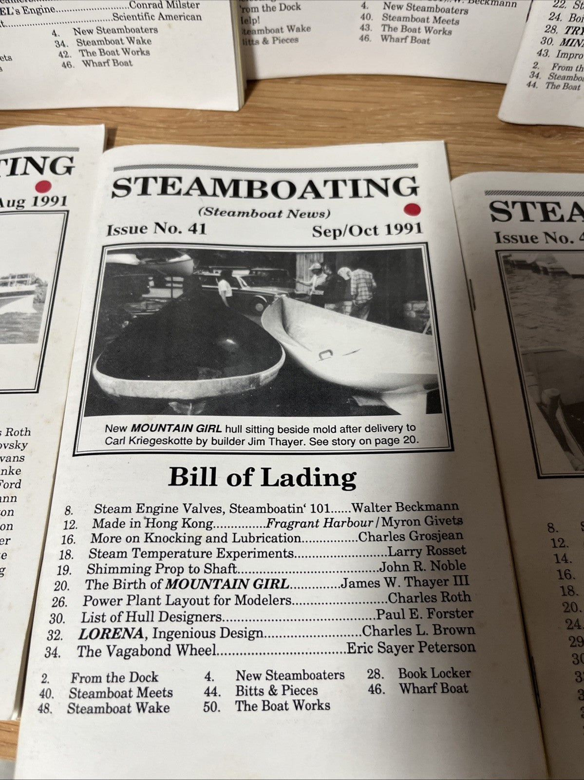 Lot of 13 Steamboating News Issues Mag Fomerly Steamboat News 1990/1991/1992