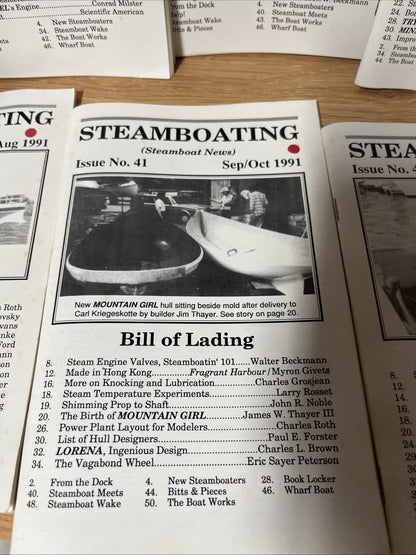 Lot of 13 Steamboating News Issues Mag Fomerly Steamboat News 1990/1991/1992
