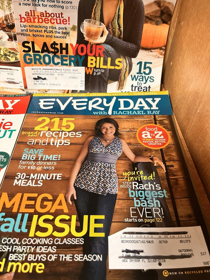 EveryDay with Rachael Ray Magazine Lot of 6 Cooking Recipes Menu Ideas 06/08/09
