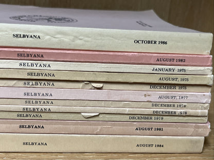 SELBYANA The Journal Of The Marie Selby Botanical Gardens Lot of 11  ( 1970s/80s