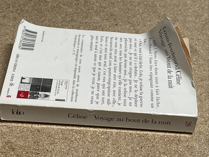 Louis-Ferdinand Celine Voyage au bout de la nuit (Paperback) French Edition