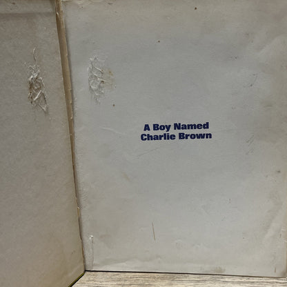 A Boy Named Charlie Brown by Charles M. Schulz 1969 Hardcover